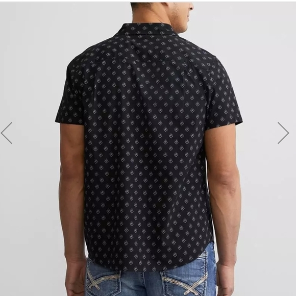 BRIXTON Men's short sleeve button down stretch shirt Size XL new - Picture 4 of 13